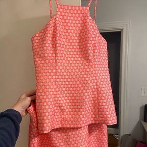 Lilly Pulitzer Pink top and skirt set